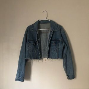 Brandy melville cropped denim jacket